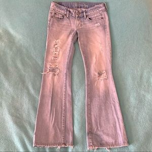 American Eagle, size 2, boyfriend, acid wash jeans